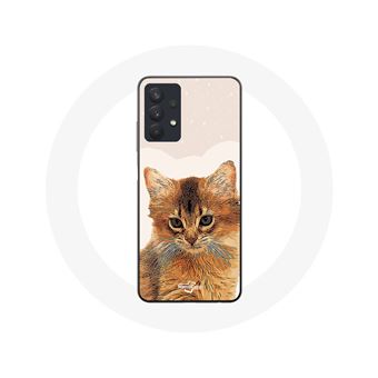 Capa Maniacase para Samsung Galaxy A32 5G da raça de gatos Somali - 1