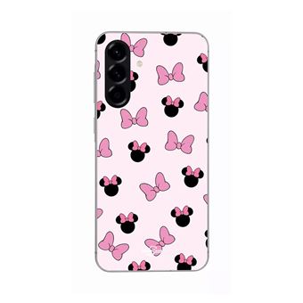 Capa Maniacase para Samsung Galaxy A56 | Minnie, arco de fundo cor-de-rosa - 1
