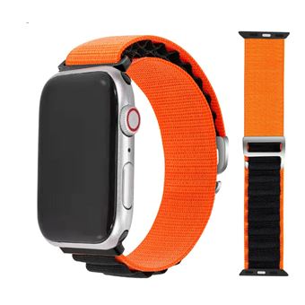 Bracelete Antiimpacto Loop Alpine para Apple Watch Series 4 44mm Laranja e Preto - 1