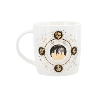 Caneca Paladone Harry Potter | Branco, Amarelo - 1