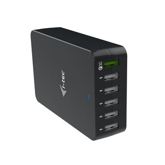 Carregador de Dispositivos Móveis i-tec CHARGER6P52W | Preto - 1