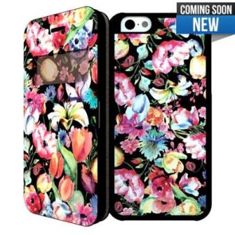 i-Paint Double Case iPhone 6 (black flower) - 1