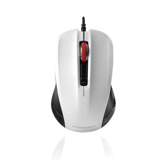 Rato com Fios Modecom MC-M9.1 | 1600 DPI | Branco - 1