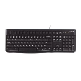 Teclado com Fios Logitech Keyboard K120 for Business | Idioma: Inglês | Preto - 1