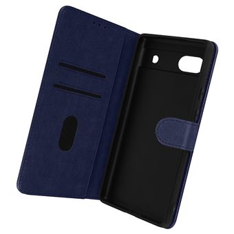 Capa Fólio Avizar para Google Pixel 6a Aba com função de suporte - Azul-escuro - 1
