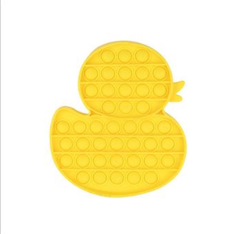 Brinquedo Anti Stress Push Pop It Fidget Zhishang GK71 | Pato Amarelo - 1