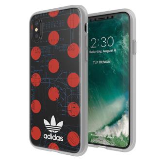Capa Adidas SeeThrough para iPhone X/Xs 70s osaka  Vermelho Dots - 1