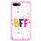 Capa Hapdey para iPhone 7 Plus - 8 Plus Design BFF em Silicone Flexível e TPU Cor-de-Rosa_0