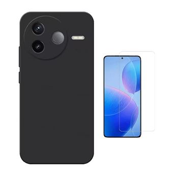 Kit Vidro Temperado Cleargorilasglass + Capa Proteção Silicone GIFT4ME para Xiaomi Poco F7 Pro | Preto - 1