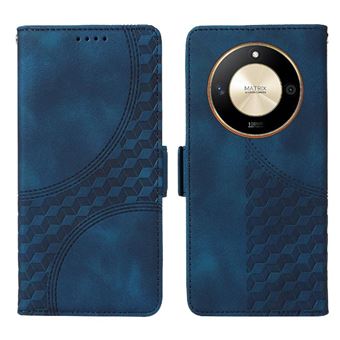 Capa FLOODKING para Honor X9B | Design Acolchoado | Couro PU Premium | Azul - 1