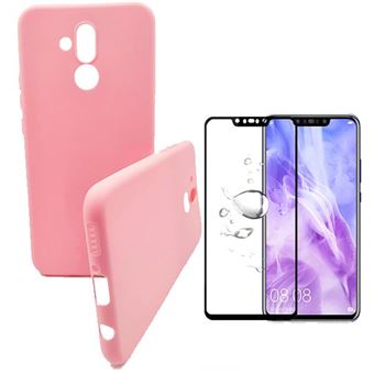 Kit Película de Vidro Phonecare 5D Full Cover + Capa Silicone Líquido para Huawei Mate 20 Lite - Rosa - 1
