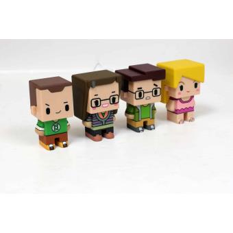 Conjunto de 4 Figuras SD Toys Pixel 001 7 Cm The Big Bang Theory - 1