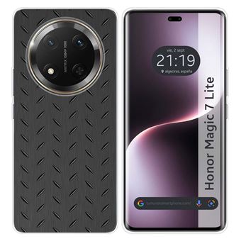 Capa TUMUNDOSMARTPHONE de silicone para Honor Magic 7 Lite 5G Desenhos de design de metal - 1