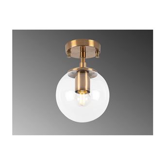 Candeeiro de Teto com Globo Ozaia BARLATI | Metal | D. 15 x A. 23 cm | Estilo vintage - 1