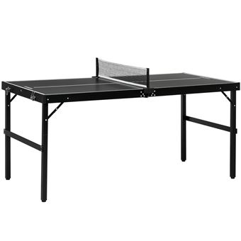 Mesa de Ping Pong SPORTNOW | 152x76x72 cm | Preto - 1