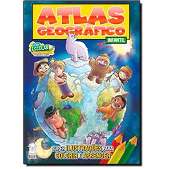 Atlas Geografico Infantil Escolar - Super Ilustrac - 1
