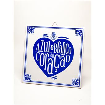 Azulejo NICI '''Azul & Branco é o Coração'' - 1