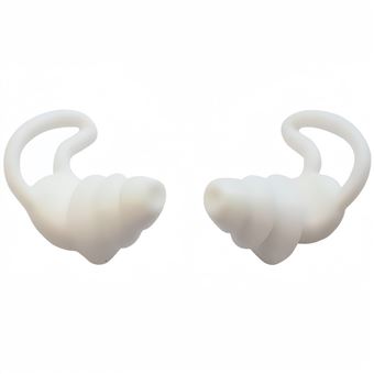 Tampões de Silicone para os Ouvidos BAYKAR | Antirruído | Impermeáveis QT02 | Branco - 1