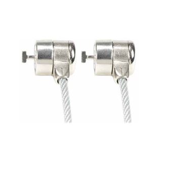 Cadeado Antirroubo Mobilis Corporate Twin Security Lock Key Grey | Prateado - 1