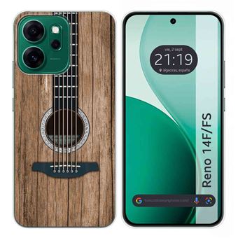 Capa Tumundosmartphone de silicone para Oppo Reno 14 FS / 14FS 5G | Design de madeira 11 desenhos - 1