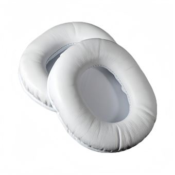 Almofadas para Auscultadores V-REEL para Steelseries Arctis NOVA 1 3 5 7 9X PRO | Branco | Couro de Ovelha - 1