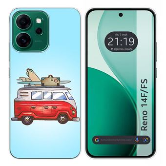 Capa Tumundosmartphone de silicone para Oppo Reno 14 FS / 14FS 5G Van | Desenhos de design - 1