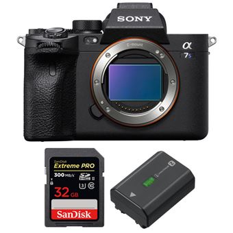 Câmara Sony Alpha a7S III Corpo + SanDisk 32GB Extreme PRO UHS-II SDXC 300 MB/s + Sony NP-FZ100 - Preto - 1