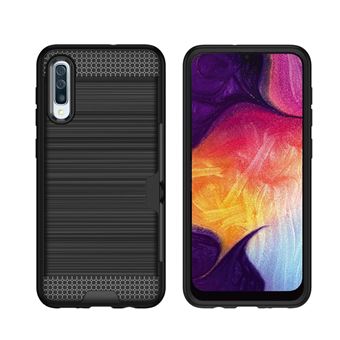 Capa Magunivers para Samsung Galaxy A50 e TPU Híbrido com Slot para Cartão Preto