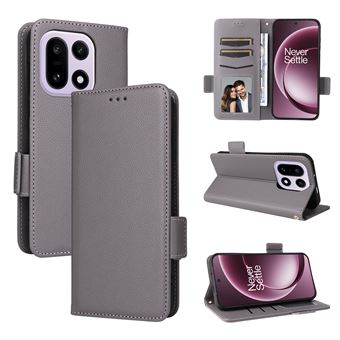 Capa FOXDOCK para OnePlus 15 5G | Prova de Choque | Magnética| TPU | Suporte para Cartão | Cinza - 1