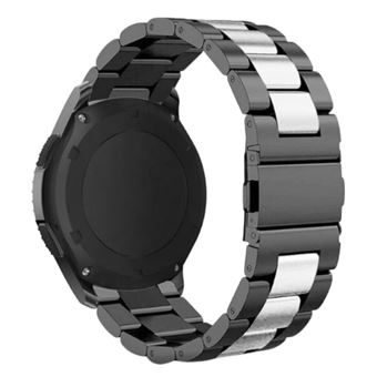 Bracelete Antiimpacto aço ajustável Preto e Prata para Samsung Galaxy Watch 4 classic 46mm - 1