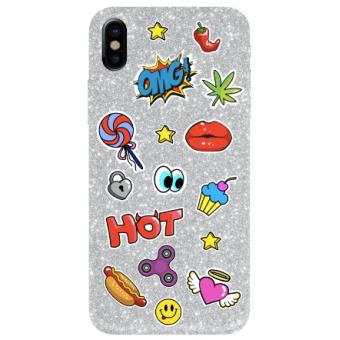 Capa Benjamins Puffy Stickers para iPhone X/Xs Omg - 1