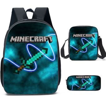 Mochila Escola Infantil FENBOW | MINECRAFT | 3 Peças | 6 - 1