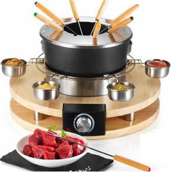 Fondue elétrico KitchenChef KCWOOD.FOND.8 | Madeira - 1