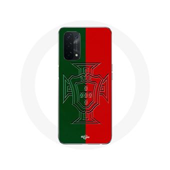 Capa Maniacase para Oppo A74 5G com o Logotipo de Portugal em verde e vermelho - 1