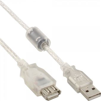 Cabo Usb InLine 4043718038640 | Transparente - 1