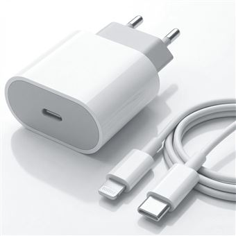 Carregador Rápido USB C para Lightning NEDISDERTIS para iPhone | 20W | Cabo 1 m | Branco - 1