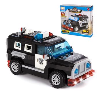 Veículo de Assalto da Polícia SWAT DAM com Luzes e Efeitos sonoros |  72 Peças - Preto - 1