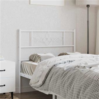 Cabeceira de substituição vidaXL | 107 cm | metal branco - 1