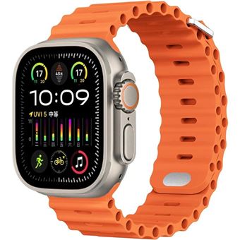 Bracelete Ocean Waves Antiimpacto para Apple Watch Series 6 44mm | Laranja - 1