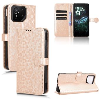 Capa FOXDOCK para Asus ROG Phone 9/9 Pro | Fecho Magnético | TPU Macio | Compartimentos para Cartões | Dourado - 1