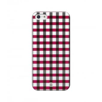 Case Scenario Boy & Girl IMD clip-on iPhone 5 (red check) - 1
