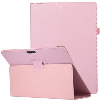 Capa PU à prova de choque, textura litchi com suporte dobrável, rosa Magunivers para Microsoft Surface Pro 8 - 1