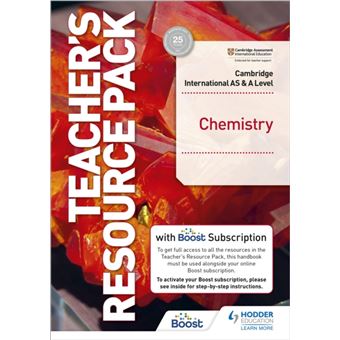 Cambridge International As  A Level Chemistry Teachers Resource Pack With Boost Subscription By Hodder Education - 1