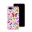 Capa Hapdey para iPhone 7 Plus - 8 Plus Design Borboletas Coloridas em Silicone Flexível e TPU Cor-de-Rosa_2
