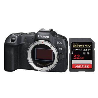 Canon EOS R8 Body+SanDisk 32GB Extreme Pro SDHC USH-II 4K U3 300MB/s - 1