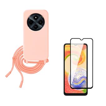 Capa Silicone Hands-Free + Vidro StrongGlass CapaSmart para Samsung Galaxy A16 | Rosa - 1