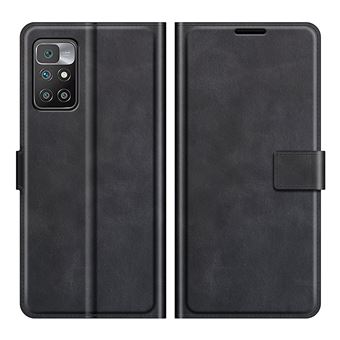 Capa PU + TPU fecho Magnético flip com fundo Preto para Xiaomi Redmi 10/Redmi 10 Prime - 1