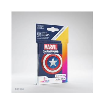 Capas para Cartas Gamegenic Marvel Champions Art Sleeves - Captain America - 1