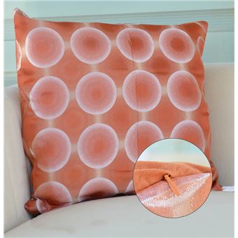 Capa de Almofada BOD HOME | Tecido Jacquard de Circos | Laranja | 45x45cm - 1