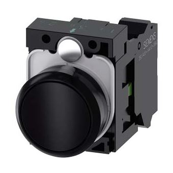 Actuador elétrico Siemens 3SU1100-0AB10-3BA0 | Preto - 1